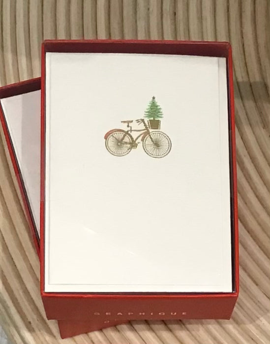 Holiday Card Box Petite -Red Bike