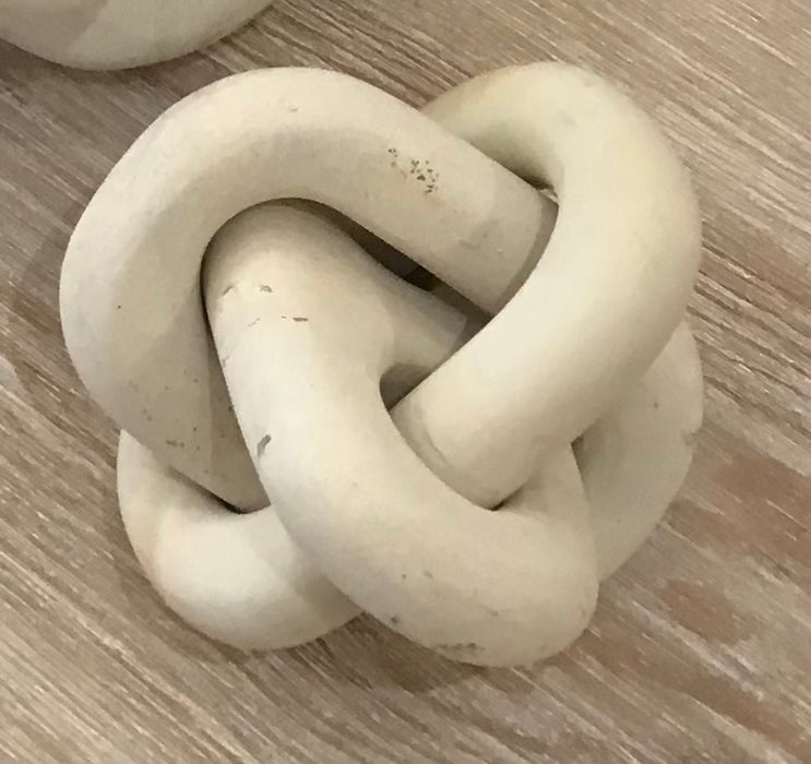 Outdoor Limestone Knot Sculpture