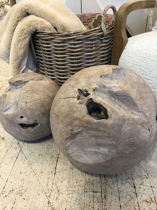 Large Teak Indoor/Outdoor Orb