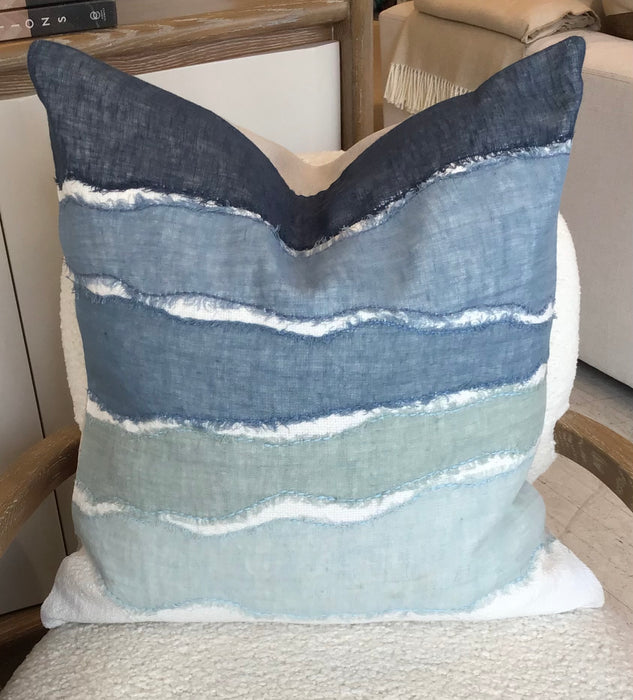 Blue and Aqua Pillow