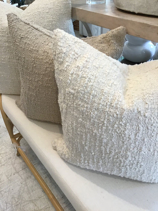 Cream Boucle Pillow