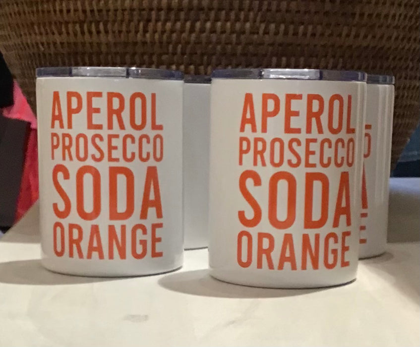 Stainless Tumbler: Aperol Prosecco Soda Orange
