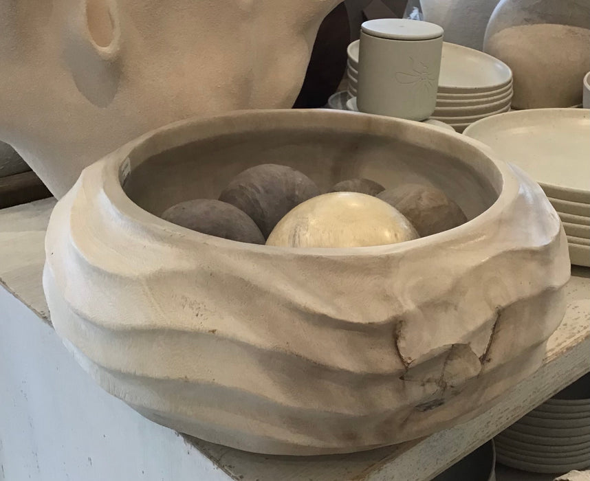 Wood Bowl Indoor/Outdoor