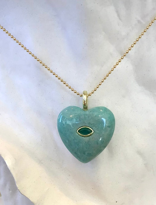Stone Heart Necklace