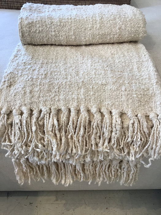 Luxe Cotton Boucle Throw