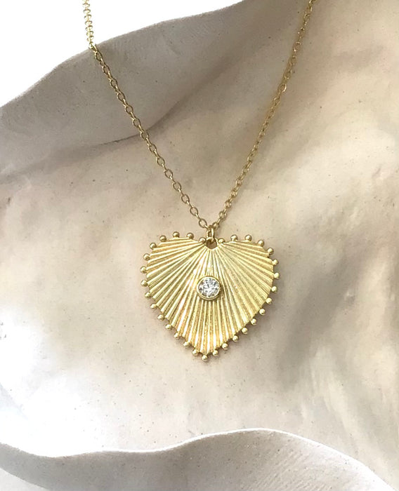 Gold Heart Necklace