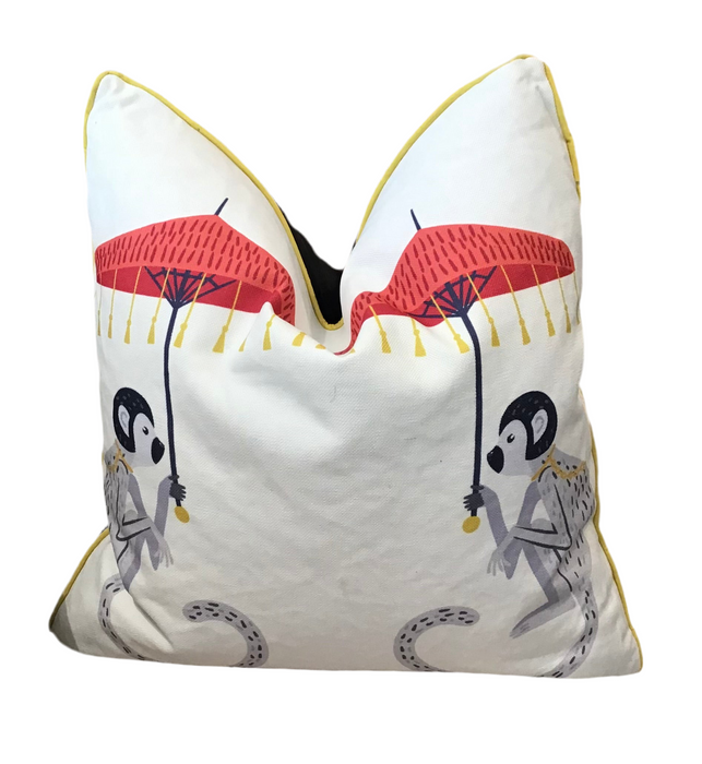 Monkey Print Pillow