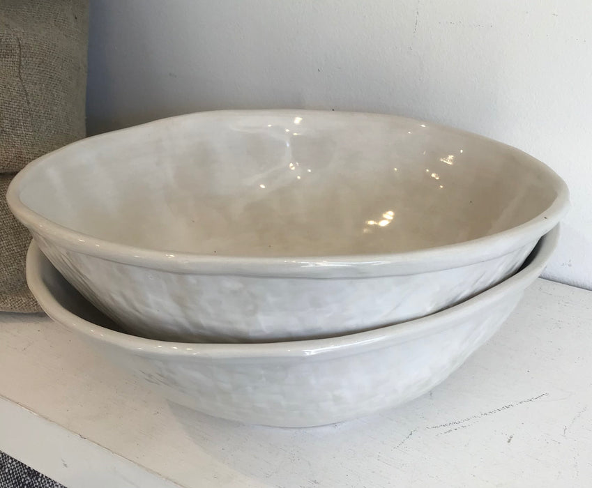 Basketweave Serving Bowl