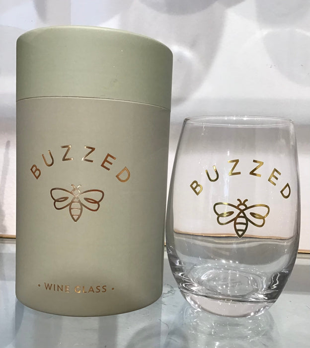 Stemless Wine Glass “Buzzed”