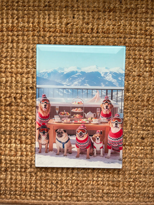 Board - dogs with food