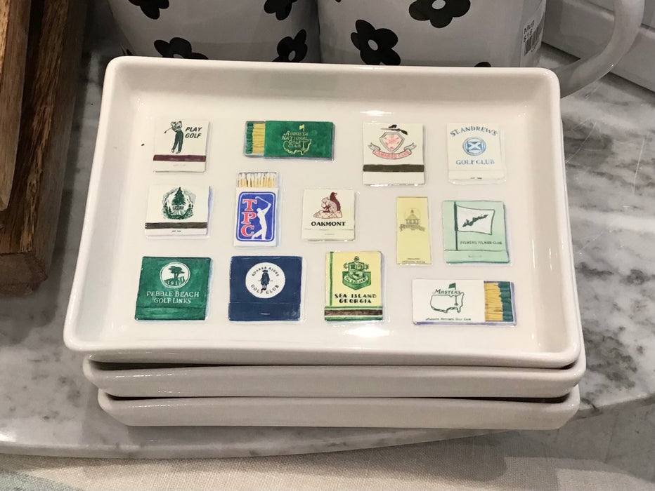 Ceramic Tray - Golf