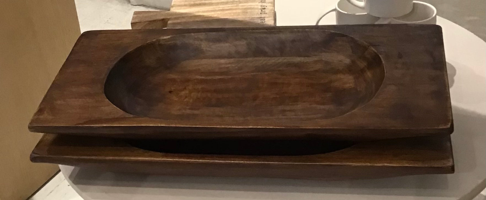 Dough Bowl in Walnut