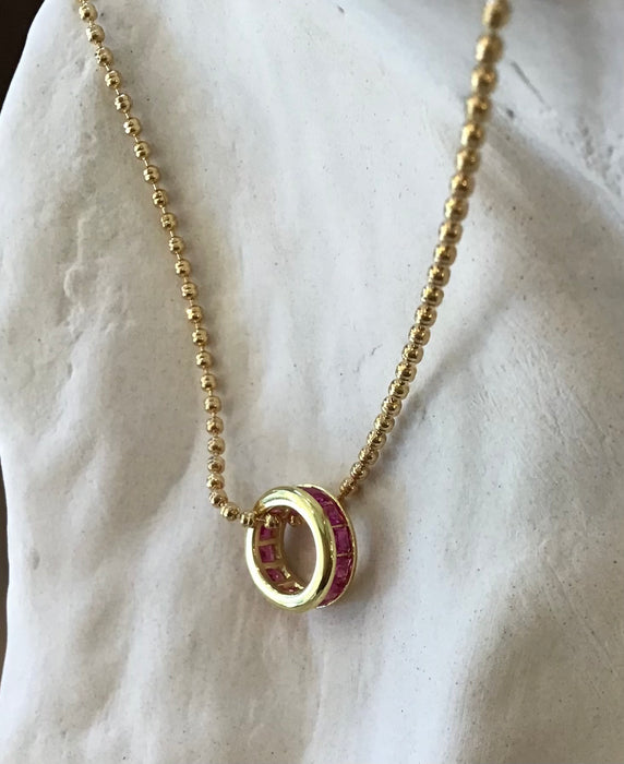Ring Pendant Necklace