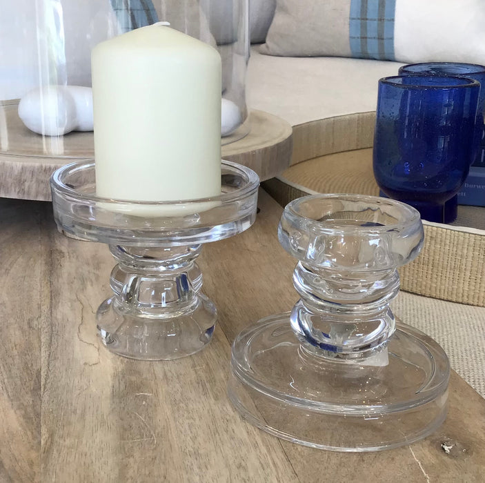 Glass Candle Stick- Pillar/Taper/Tea Light Holder
