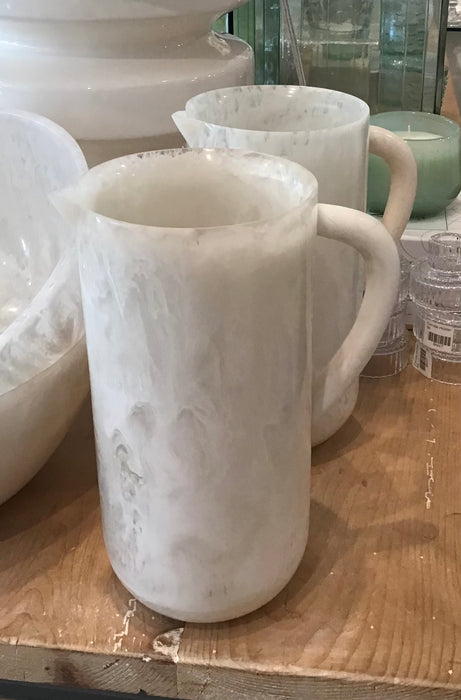 White Resin Pitcher