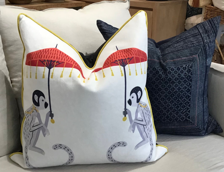 Monkey Print Pillow