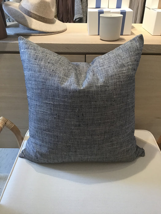 Navy Herringbone Pillow