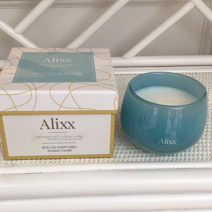 Alixx Candle - Small Aqua Glass Balloon